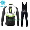 Fietskleding (Fietsshirt Lange Mouw + Lange Koersbroek) 2017 Dimension Data N001 Winter Thermal Fleece